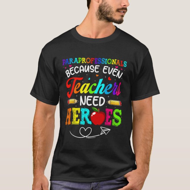 Camiseta Paraprofesionales porque incluso los profesores ne (Anverso)