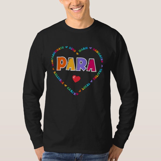 Camiseta Paraprofessional Appreciation Week Back to School  (Anverso)