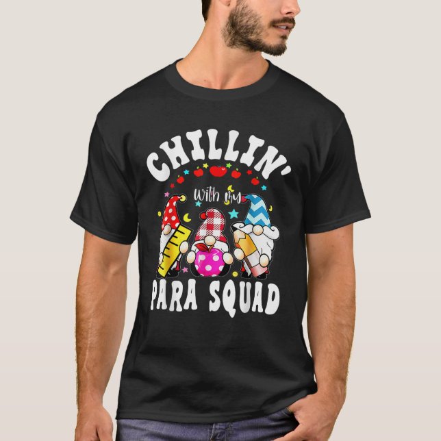 Camiseta Paraprofessional Para Squad Chillin Gnomes Christm (Anverso)