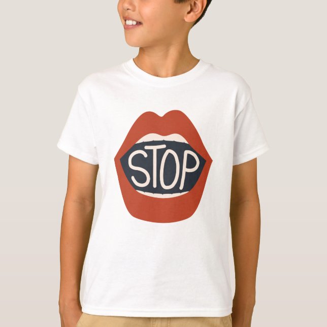 Camiseta Parar los labios (Anverso)