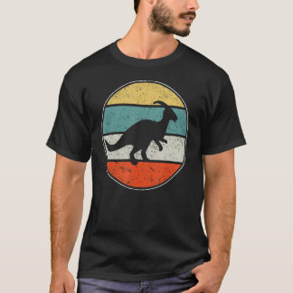 Camiseta Parasaurolophus Dinosaur silhouette Retro