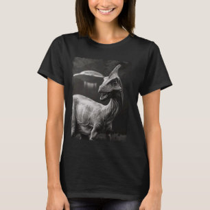 Camiseta Parasaurolophus Dinosaur UFO Alien Extraterrestria