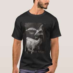 Camiseta Parasaurolophus Dinosaur UFO Alien Extraterrestria