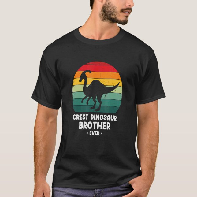 Camiseta Parasaurolophus for Cest Dinosaur Brother ever 1 (Anverso)