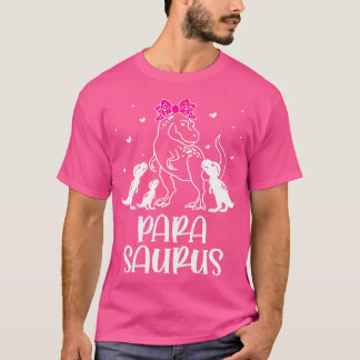 Camiseta Parasaurus Dinosaur Saurus Teacher Para Paraprofes