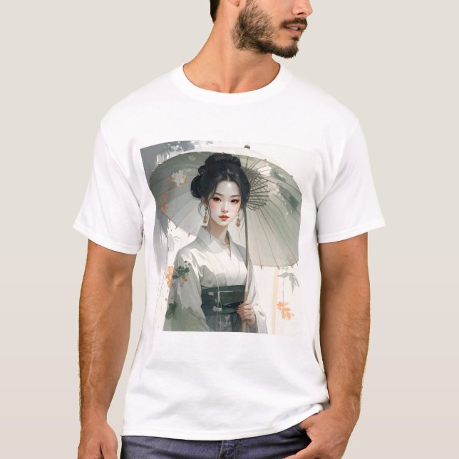 Camiseta Parasol Grace – Traditional Attire in Floral Seren (Anverso)