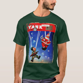 Camiseta Paratropas Santa Claus y la revista Yank 1943 WII