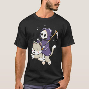 Camiseta Parca de paro en una Halloween de gatos