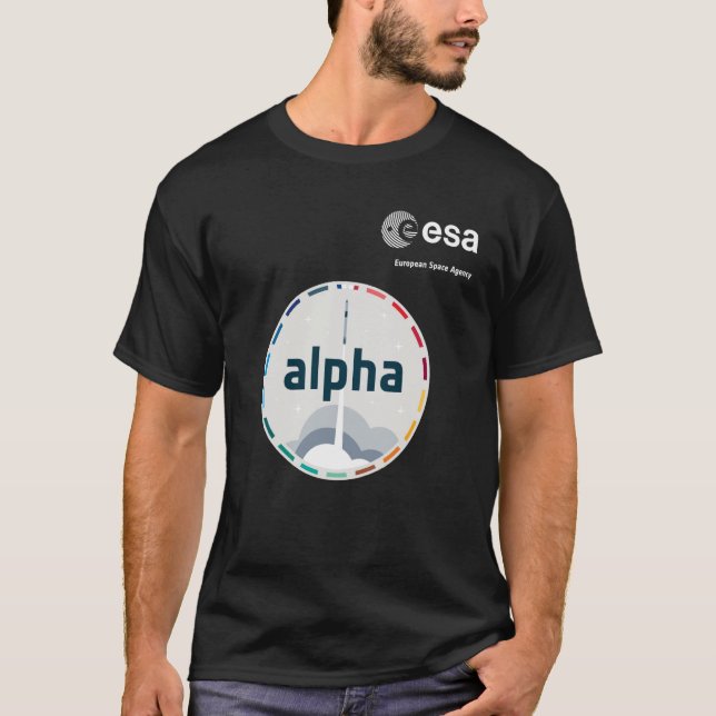 Camiseta Parche alfa de la misión de la Agencia Espacial Eu (Anverso)