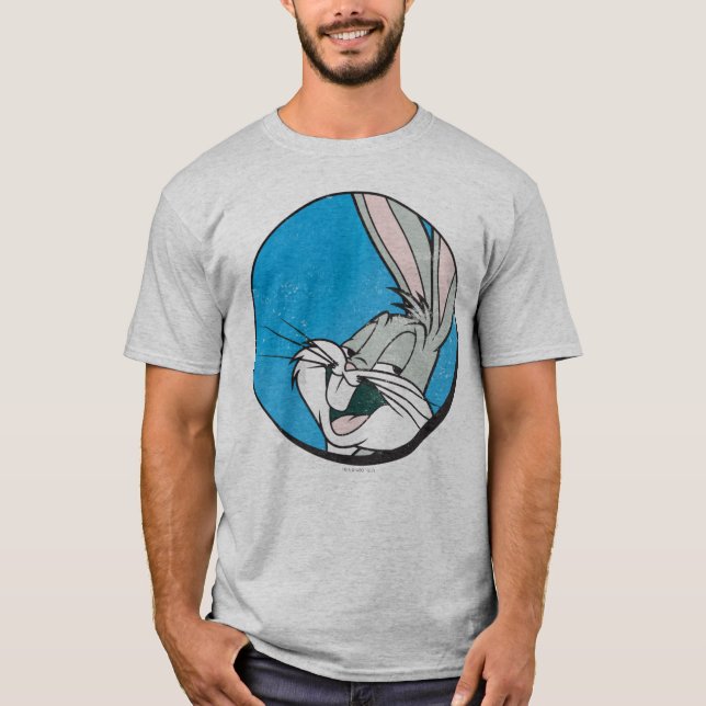 Camiseta Parche azul retro BUGS BUNNY™ (Anverso)