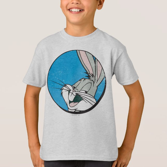 Camiseta Parche azul retro BUGS BUNNY™ (Anverso)