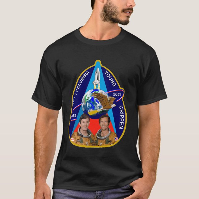 CAMISETA PARCHE COMEMORATIVO STS-1 40 ANIVERSARIO (Anverso)
