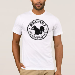 Camiseta Parche de ardilla secreta "Protegiendo tus nueces"