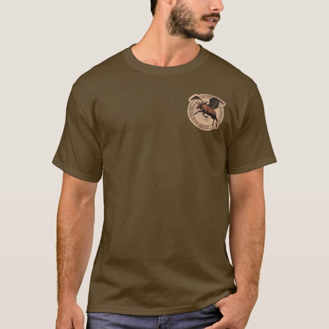 Camiseta Parche de Aviación de Moose Volador (Anverso)