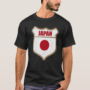 Camiseta Parche De Bandera De Japón Para Japoneses Y Que Am