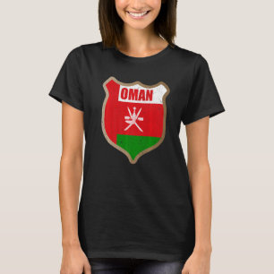 Camiseta Parche De Bandera De Omán Para Los Omanis Y Los Qu