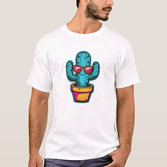 Camiseta Parche de Cactus de Guay - Gafas de sol retro bord (Anverso)