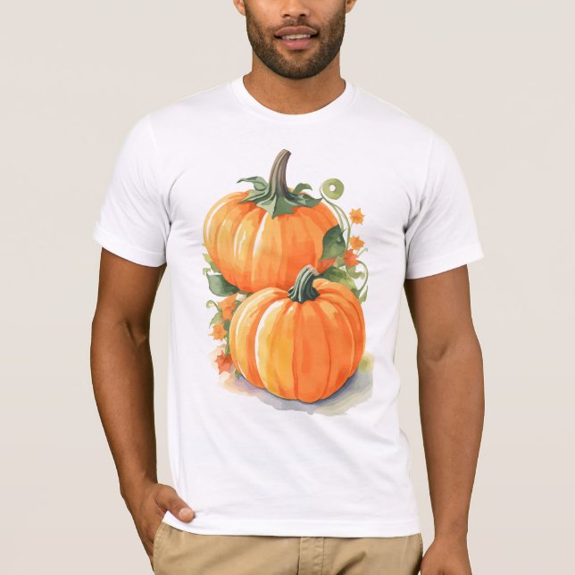 Camiseta Parche de calabaza (Anverso)
