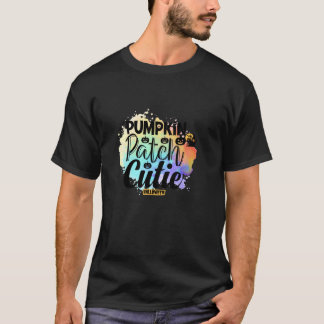 Camiseta Parche de calabaza Cutie Halloween Caída Larga Man