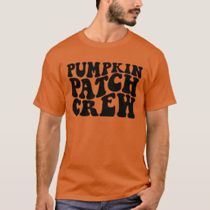 Camiseta Parche de calabaza de la familia de equipos de par