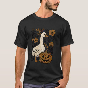 Camiseta Parche de calabaza floral boho de tonto vintage de