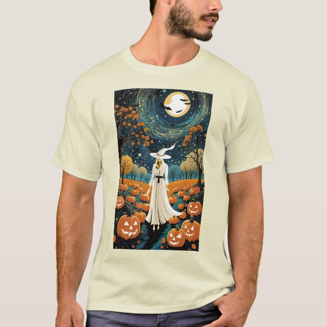 Camiseta Parche de calabaza mística (Anverso)