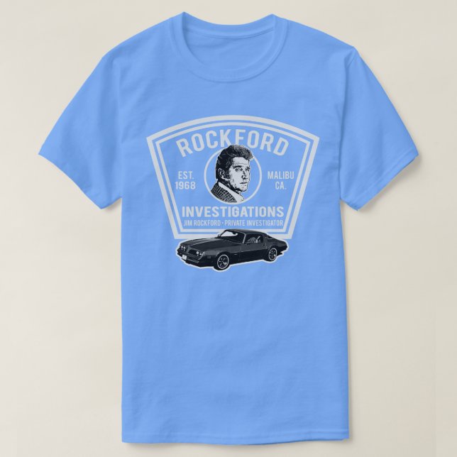 Camiseta Parche de Jim Rockford Private Investigator (Diseño del anverso)