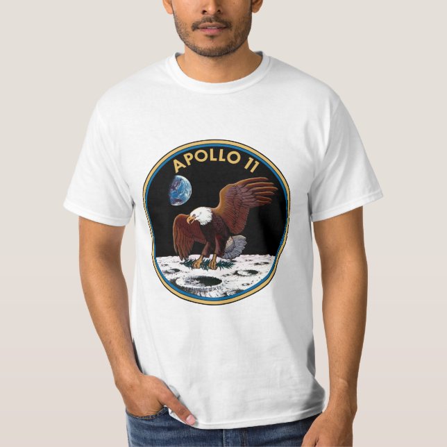 Camiseta Parche de Misión Apollo 11 (Anverso)