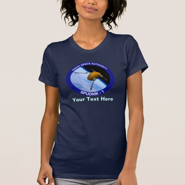 Camiseta Parche de misión de satélite Idaho Spudnik (Anverso)