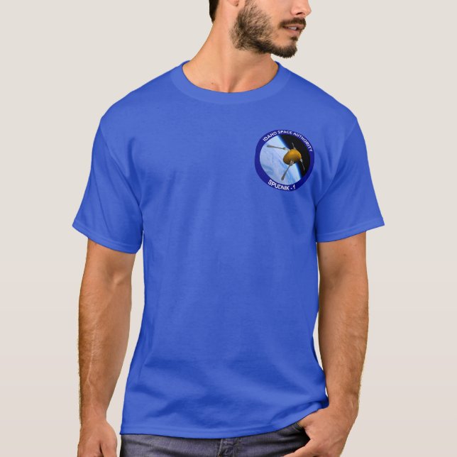 Camiseta Parche de misión de satélite Idaho Spudnik (Anverso)