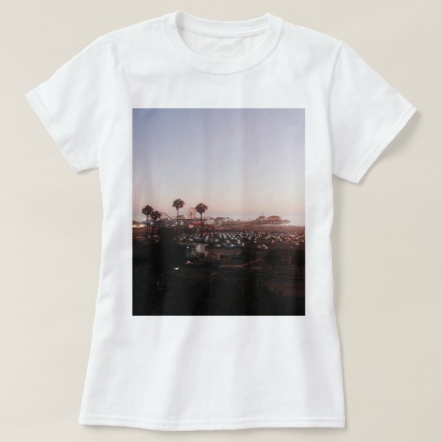 Camiseta Parche de muelle de Santa Mónica (Diseño del anverso)