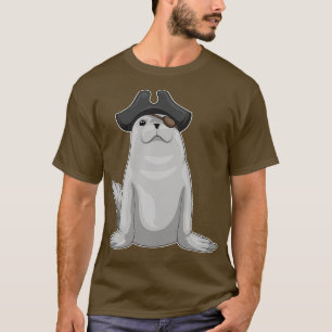 Camiseta Parche de ojos del pirata de sellado