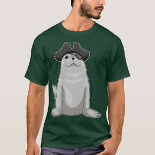 Camiseta Parche de ojos del pirata de sellado
