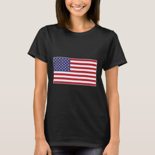 Camiseta Parche de pecho de bandera de EE. UU. Bandera estr
