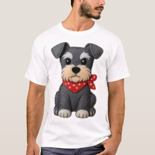 Camiseta Parche de perro Schnauzer