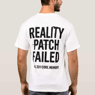 Camiseta Parche de realidad fallido - Error de Glitchcore