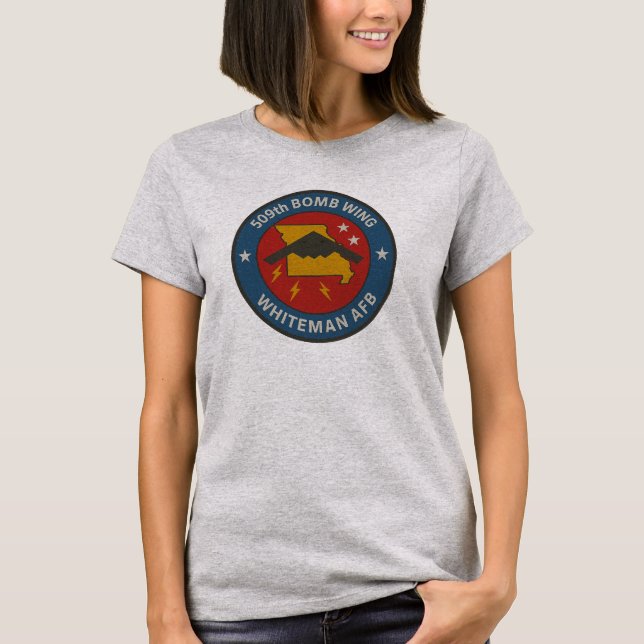 Camiseta Parche de tributo al bombardero sigiloso de Misuri (Anverso)