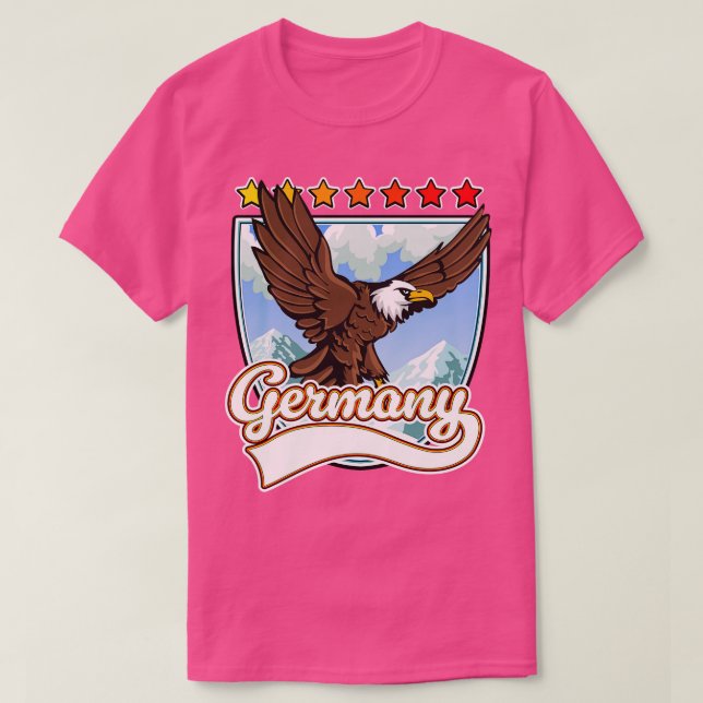 Camiseta Parche de viaje de Alemania (Diseño del anverso)