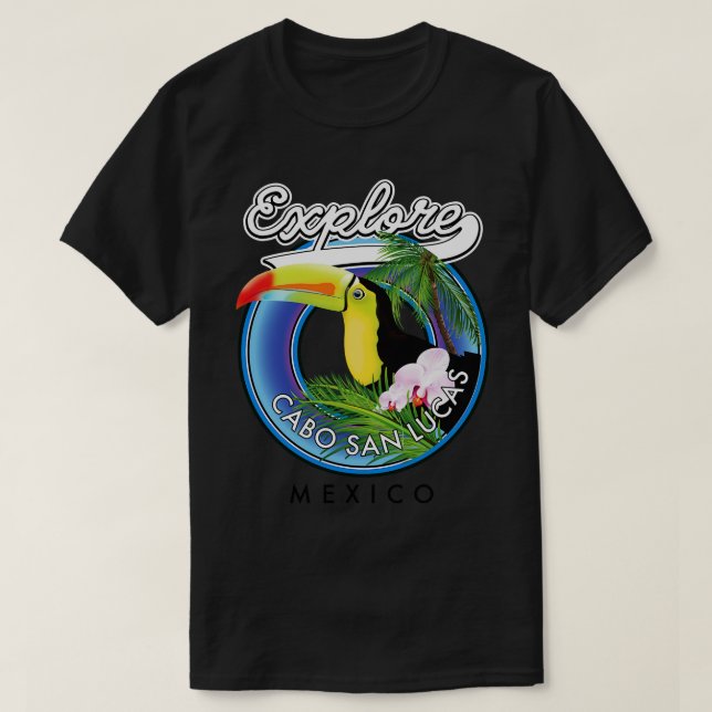 Camiseta Parche de viaje de Cabo San Lucas México (Diseño del anverso)