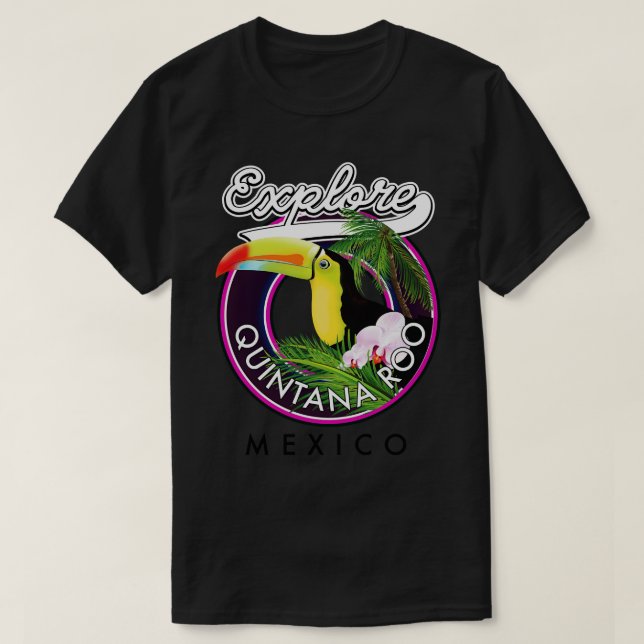 Camiseta Parche de viaje Quintana Roo holbox beach méxico (Diseño del anverso)