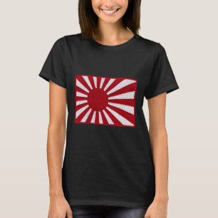Camiseta Parche de vintage retro de la bandera japonesa de 