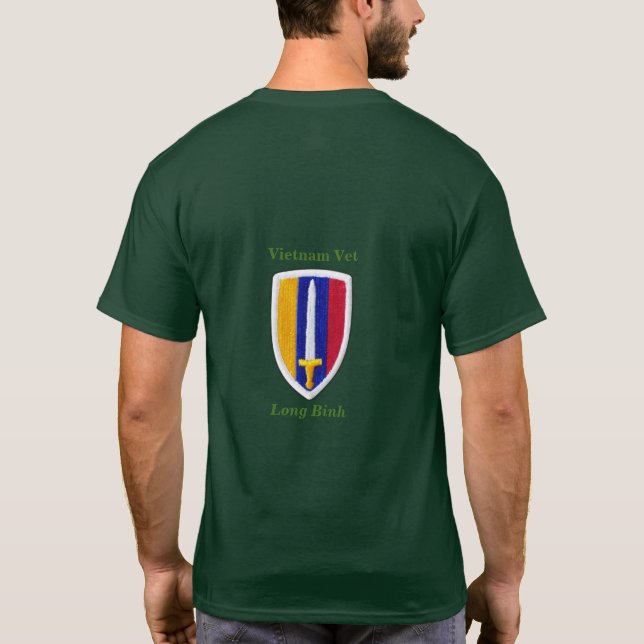 Camiseta Parche de Votos de Guerra de Vietnam de USARV (Reverso)