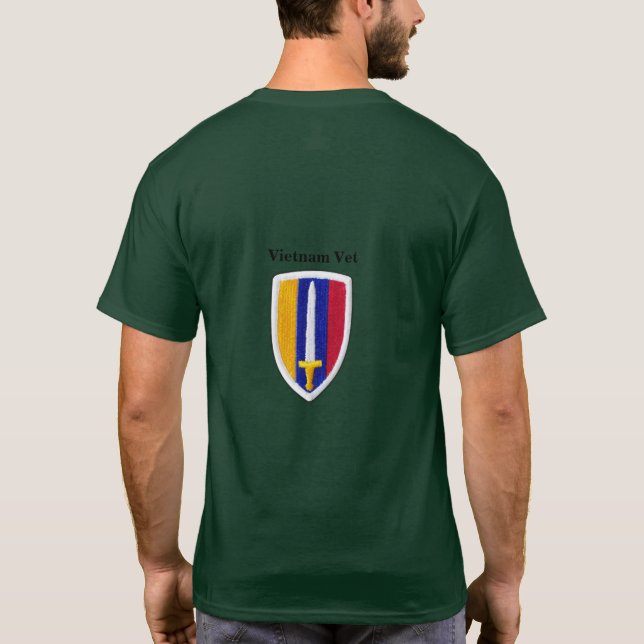 Camiseta Parche de Votos de Guerra USARV MACV Vietnam Nam (Reverso)