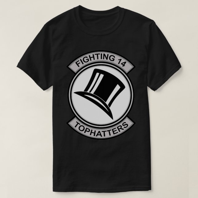 Camiseta Parche del Escuadrón de Tophatters VF14 (Diseño del anverso)