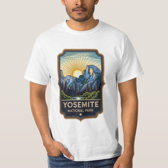 Camiseta Parche del Parque Nacional Yosemite (Anverso)