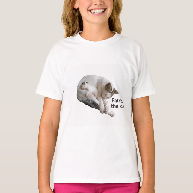 CAMISETA PARCHE EL GATO Y SU KITTEN (Anverso)