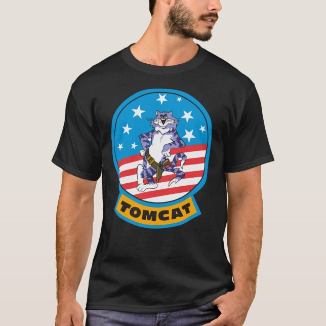 Camiseta Parche F-14 Tomcat Felix - Estilo limpio T-S clási (Anverso)