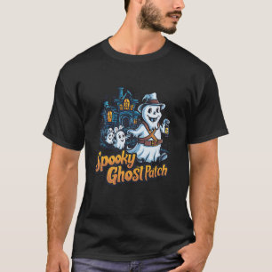 Camiseta Parche fantasma fantasmagórico Funny Halloween Sca