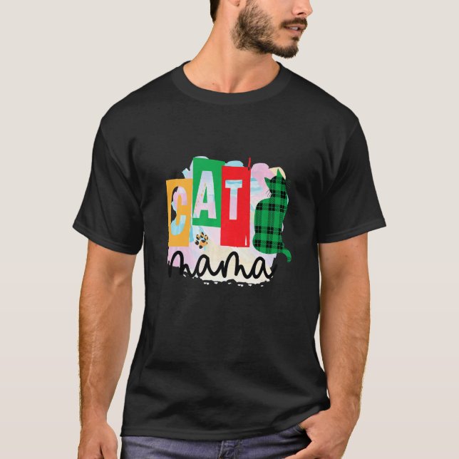 Camiseta Parche gráfico de Cat Mama (Anverso)
