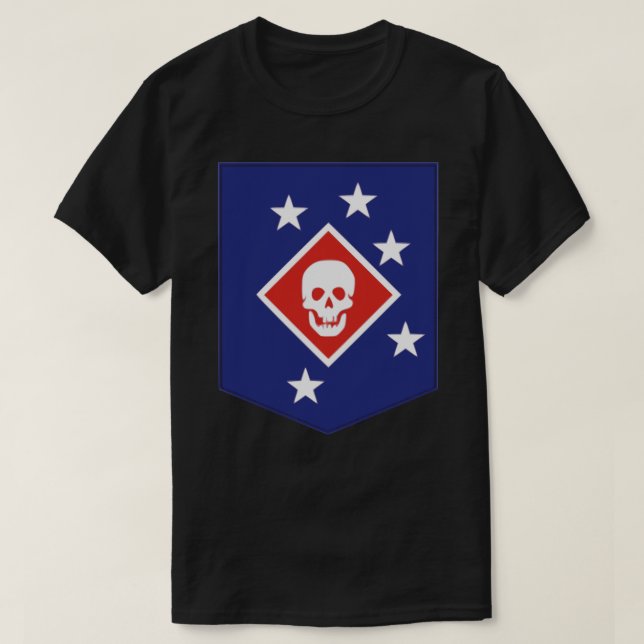 Camiseta Parche Marine Raiders - Pegatina de la Segunda Gue (Diseño del anverso)